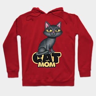 Black Cat Mom Hoodie